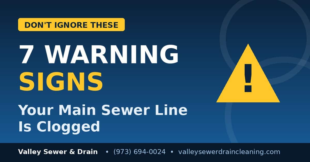 main sewer line clogged