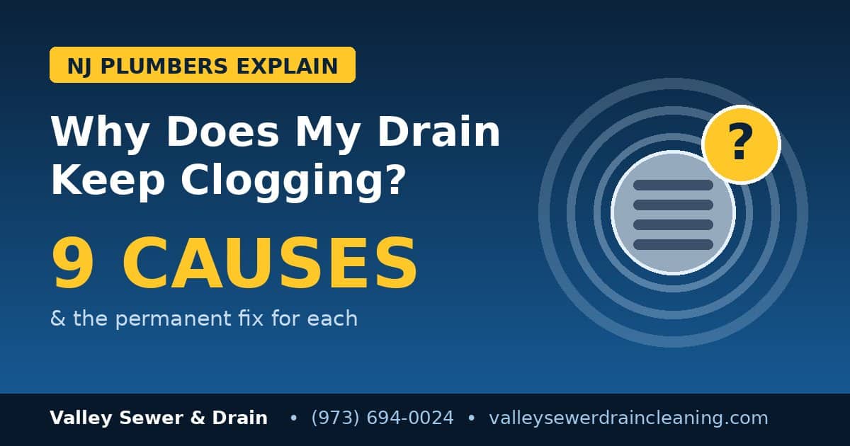 why does my drain keep clogging