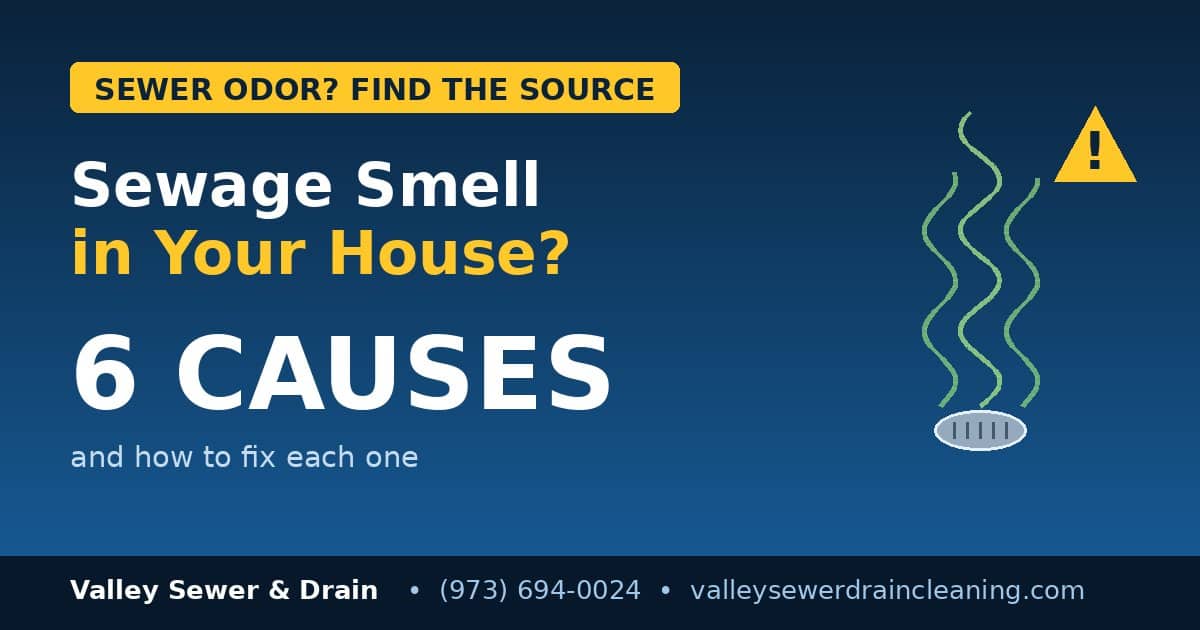 sewage smell in house