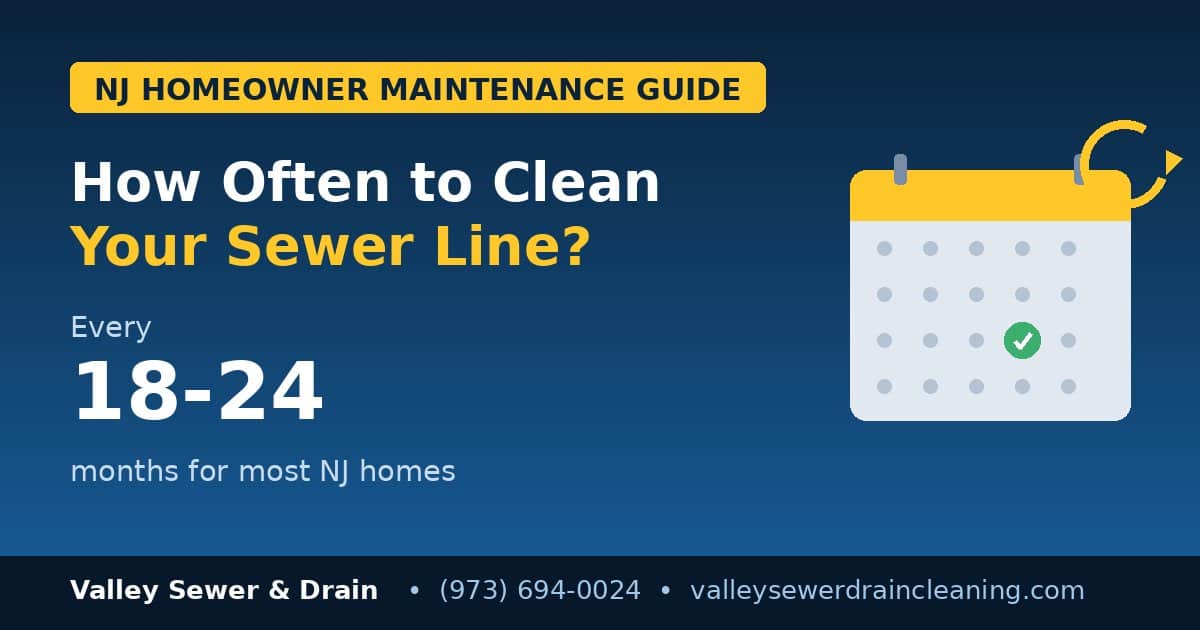 How Often to Clean Sewer Line? NJ Homeowner's Guide